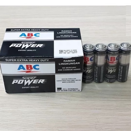 Pin AA  ABC Super Power 1.5V- Hàng nhập khẩu, Siêu bền