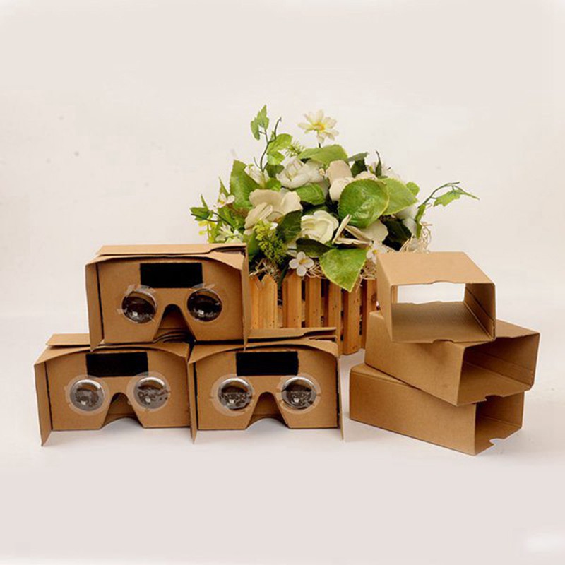 2PCS 3D Glasses for Google Cardboard V2 VR 4.5-6 Inch Smartphone N7VN