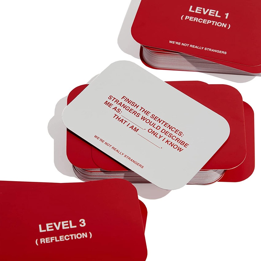 Bộ Thẻ Trò Chơi We'Re Not Really Strangers Tương Tác Vui Nhộn Cho Người Lớn