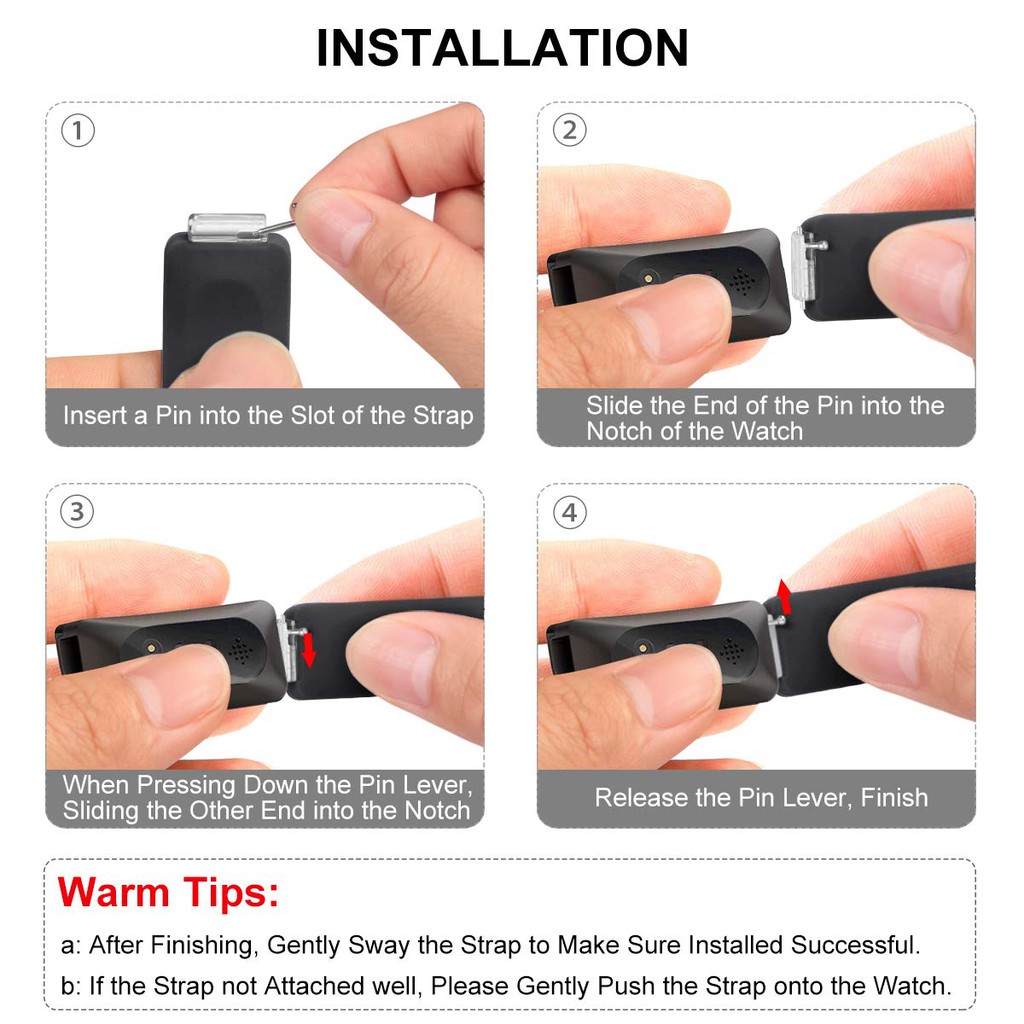 Dây Đeo Bằng Silicon Mềm Thoáng Khí Thay Thế Cho Đồng Hồ Fitbit Inspire / Inspire Hr