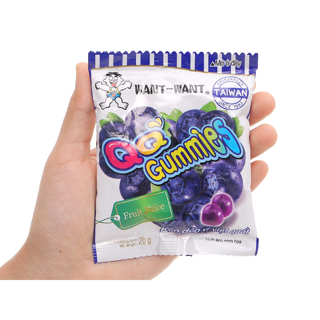 Kẹo dẻo QQ Gummies - Vị Việt Quất - 20g