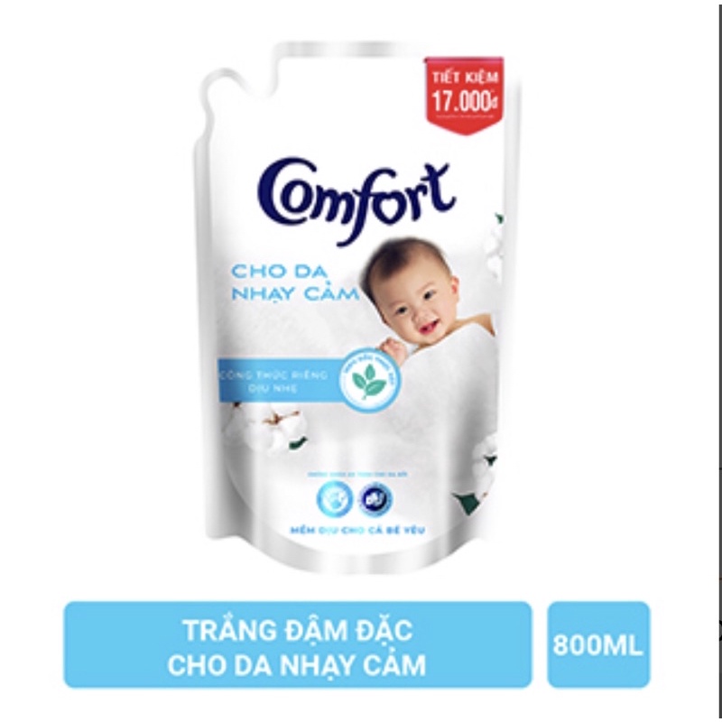 Nước Xả Comfort Cho Da Nhạy Cảm Túi 800Ml