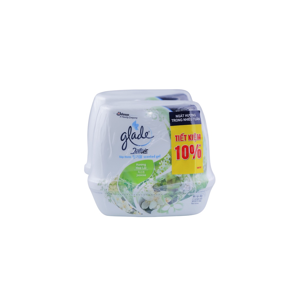 Bộ đôi GLADE Sáp Thơm Hương Hoa Lài 180gx2