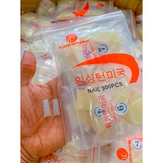Móng nối hàn quốc 500 móng đủ size cao cấp từ 0-9