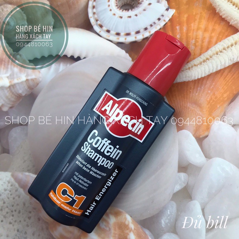 Dầu gội dưỡng tóc ALPECIN, dầu gội chống rụng tóc và kích thích mọc tóc, cam kết chính hãng