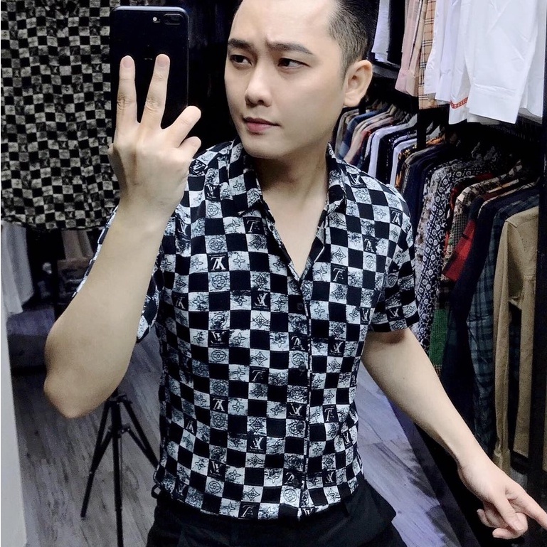 Sơ mi lụa trơn mịn không nhăn không phai không xù