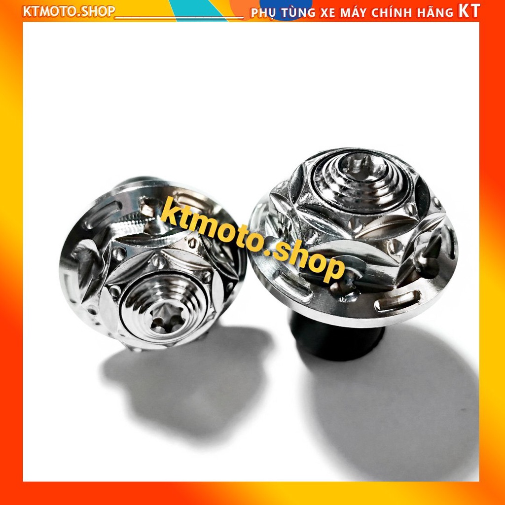 Gù salaya inox 304, gù chống rung tay lái xe máy inox sáng bóng, hàng đẹp chất lượng - KTMotor Shop
