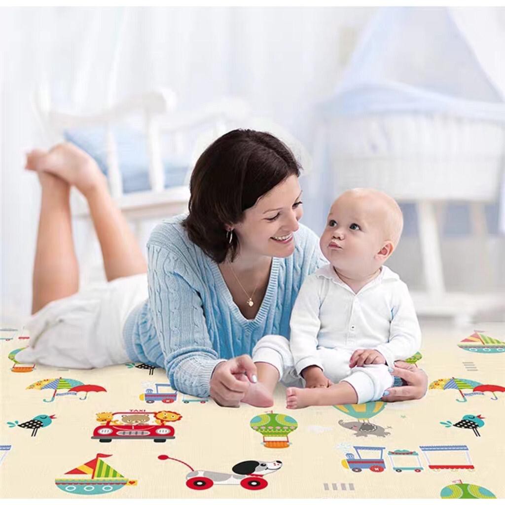 Bộ 2 Thảm Lót Sàn Chống Trượt Chống Thấm Nước Nhập Khẩu Cao Cấp Cho Bé 1kg J & T Playmat Mb 226