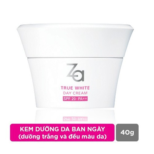 [XẢ TẾT-CHÍNH HÃNG] Bộ Đôi Kem Dưỡng Trắng Da Za True White Ex 40g Ngày và Đêm (Day+Night) [Date Tháng9/2021]