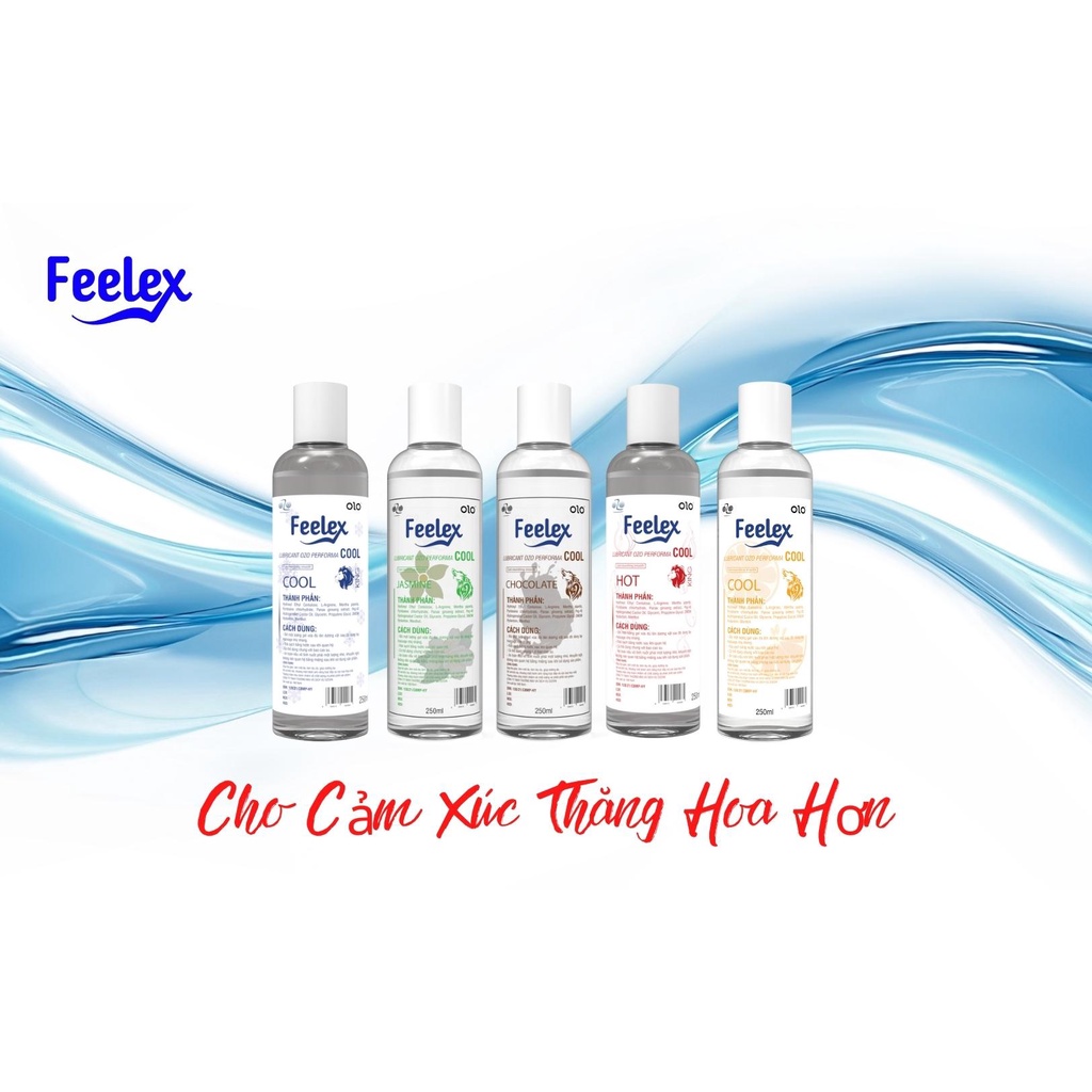 Gel bôi trơn Feelex Lubricant OZO performa cool lạnh loại 250ml