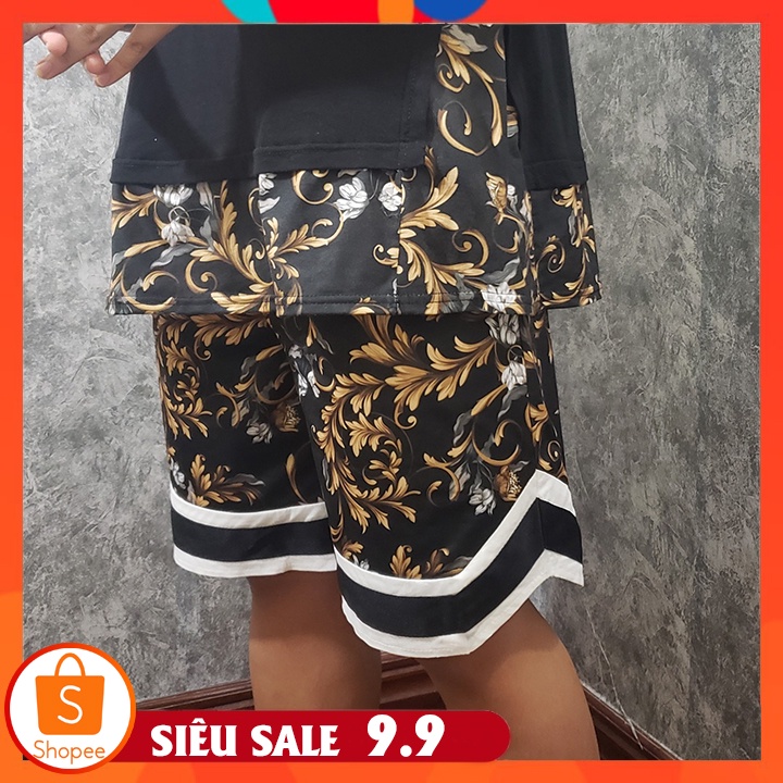 Quần đùi Nam hoa văn độc đáo, thiết kế gấu chữ V thể thao - Quần short nam - Độc đáo, Đẹp, Thu hút