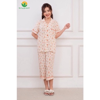 Bộ lanh pizama lửng Việt Thắng