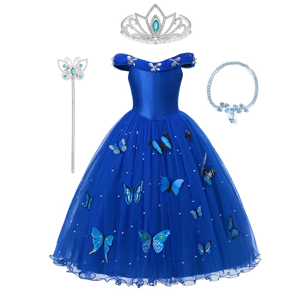 Đầm Công Chúa Hóa Trang Công Chúa Lọ Lem Cho Bé Gái