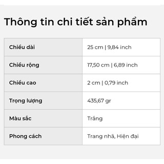 Dĩa sứ over 25 cm - Trắng