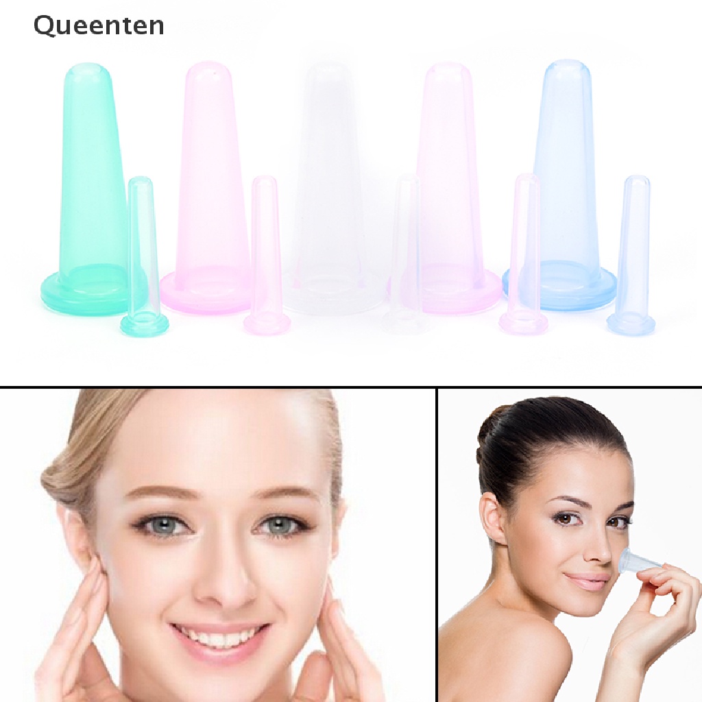 Cốc Giác Hơi Mát Xa Nâng Cơ Mặt / Mắt Bằng Silicone Chống Lão Hóa