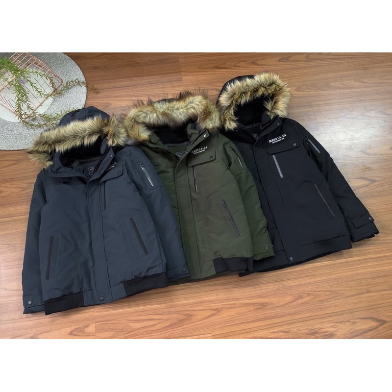 áo parka guess dáng ngắn