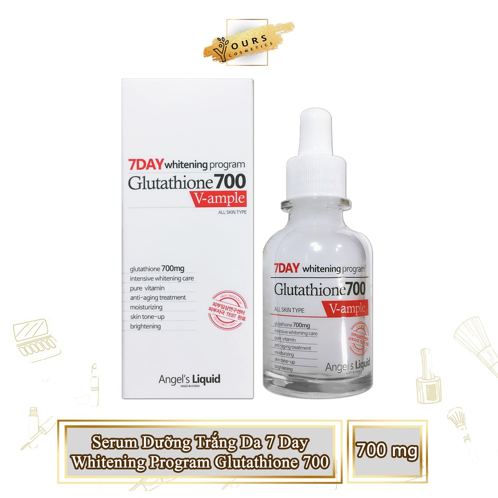 Huyết Thanh Dưỡng Trắng Da Glutathione 7Day Angel's Liquid - Serum Dưỡng Trắng Da Glutathione