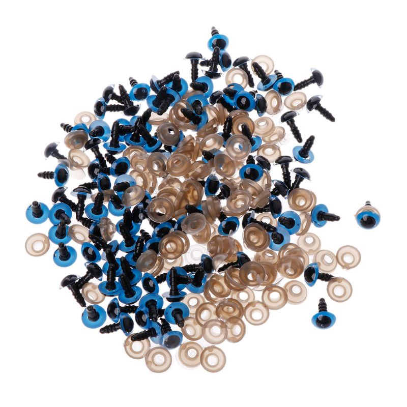 Bộ 100 Con Mắt Nhựa 10mm Gắn Gấu Bông / Búp Bê