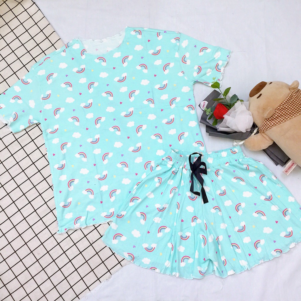 [Video Cận Chất] Bộ Mặc Nhà Nữ Đồ Ngủ Pijama Uni224 Chất Đẹp, Thời Trang, Cực Mát | BigBuy360 - bigbuy360.vn