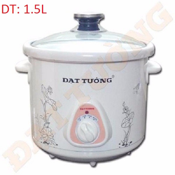 Nồi kho cá, Hầm cháo chậm đa năng Đạt Tường 1.5L - 2.5L