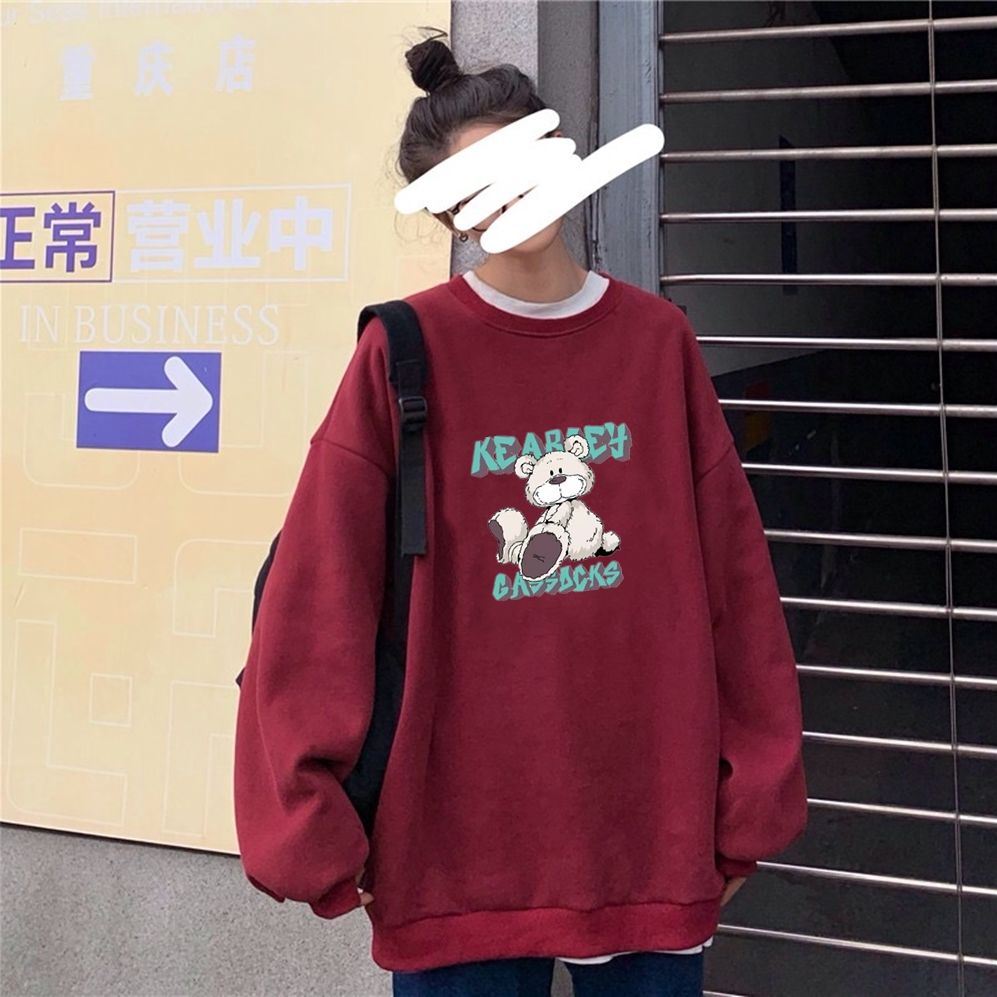 Retro autumn winter sweater Korean version loose and versatile thin long sleeve BF top | BigBuy360 - bigbuy360.vn