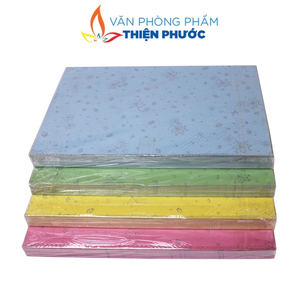 Bìa Thái A4 thơm cứng dày 180gsm 100 tờ - Bìa lót tài liệu THIỆN PHƯỚC
