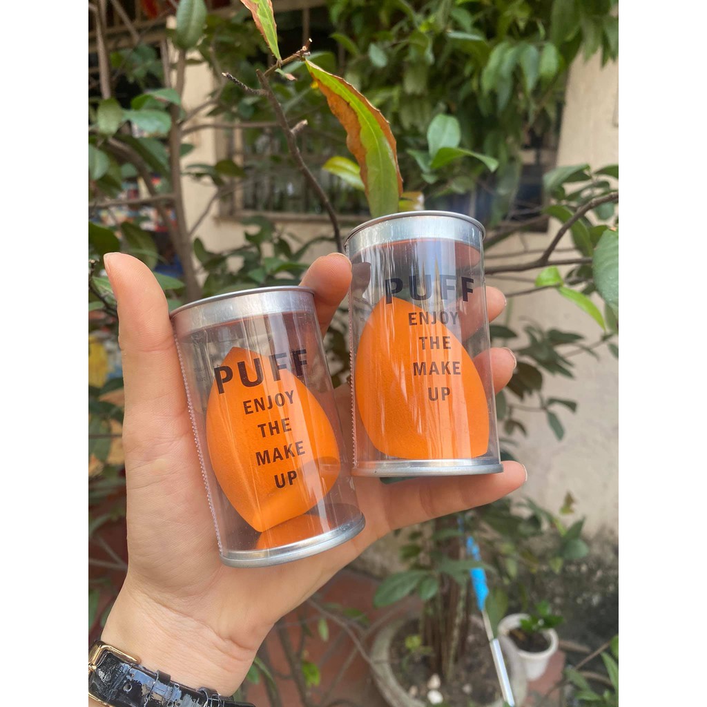 Bông Tán Nền Hình Trứng Puff