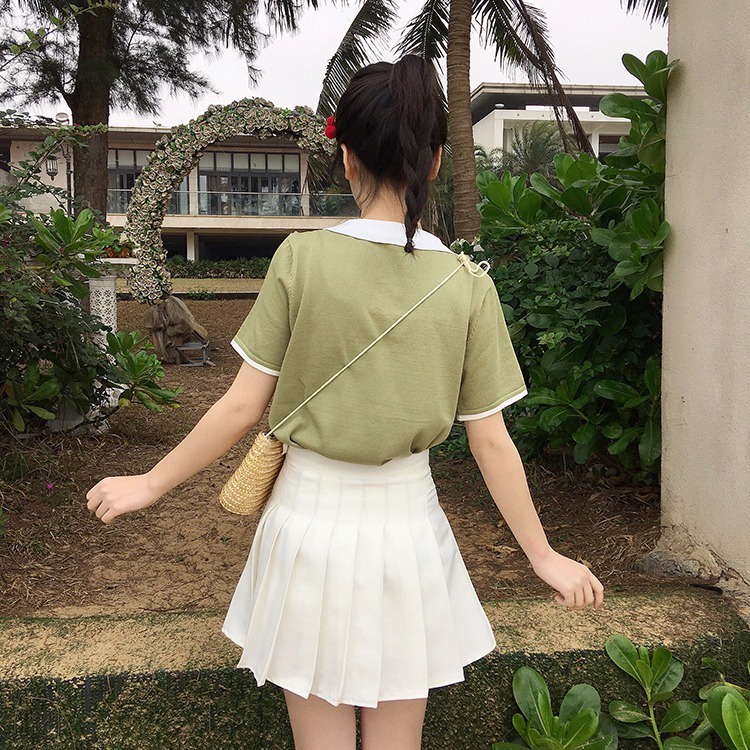 Áo thun NZN tay ngắn dáng rộng phong cách cổ điển Hàn Quốc dành cho nữ với 3 màu tùy chọn