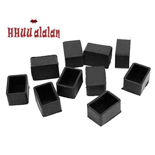 Set 10 Đầu Bọc Chân Ghế Cao Su Hình Chữ Nhật 25mm X 38mm