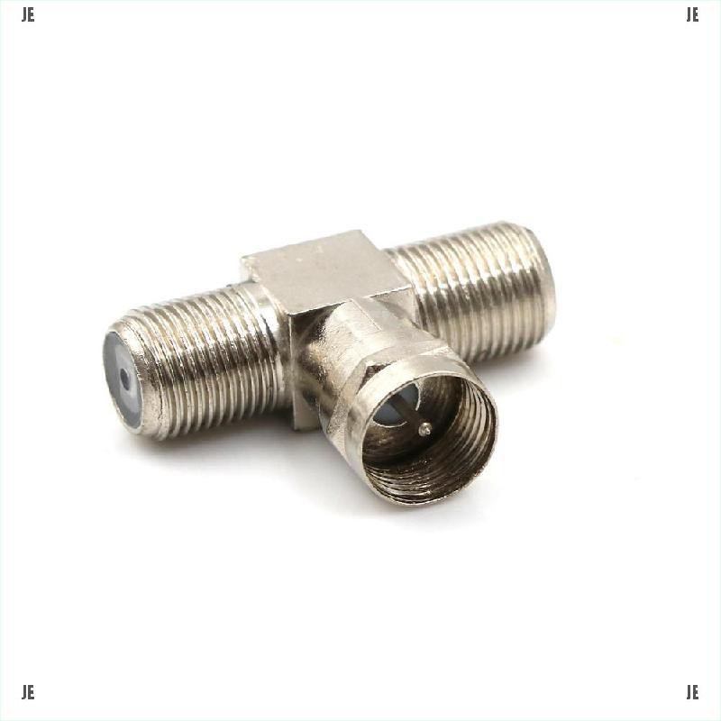 ❥JE'Male to 2 Female 2 Way F-Type Splitter Combiner TV Virgin Cable Sky Satellite | BigBuy360 - bigbuy360.vn