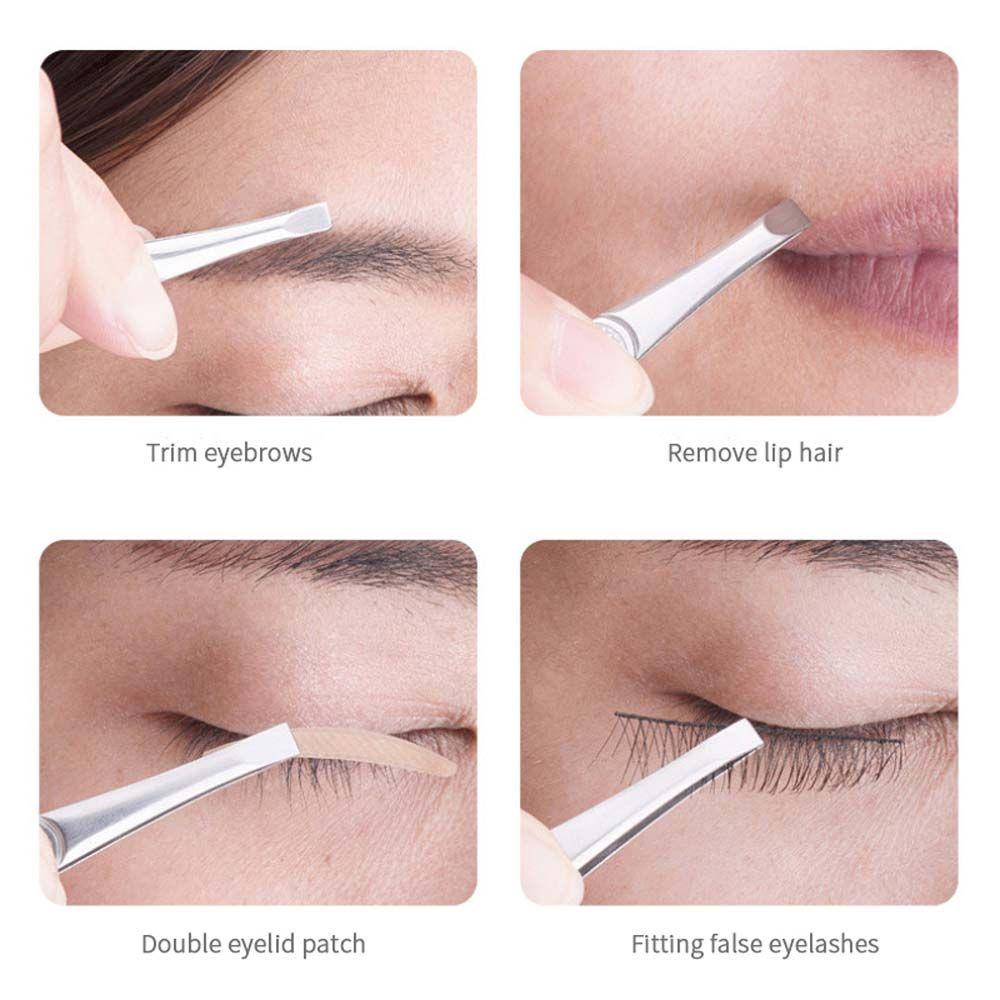 Nhíp Gắp Lông Mi Tay Cầm Bằng Cao Su Chống Trượt