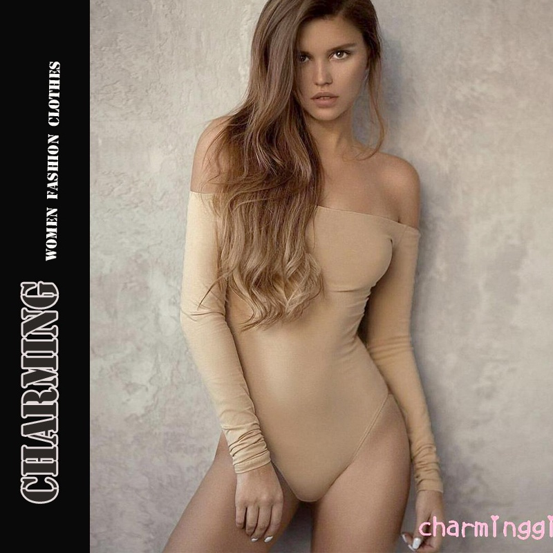 Jumpsuit Dài Tay Màu Trơn Thời Trang Dành Cho Nữ