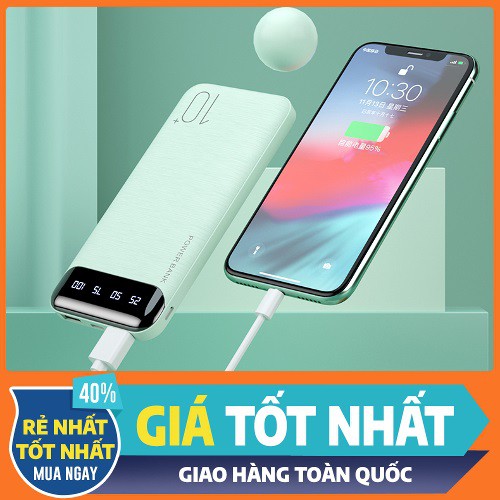 [BẢO HÀNH 12 THÁNG] Sạc Dự Phòng Tích Hợp Màn Hình Led Dung Lượng 10000MAH Remax WK-16