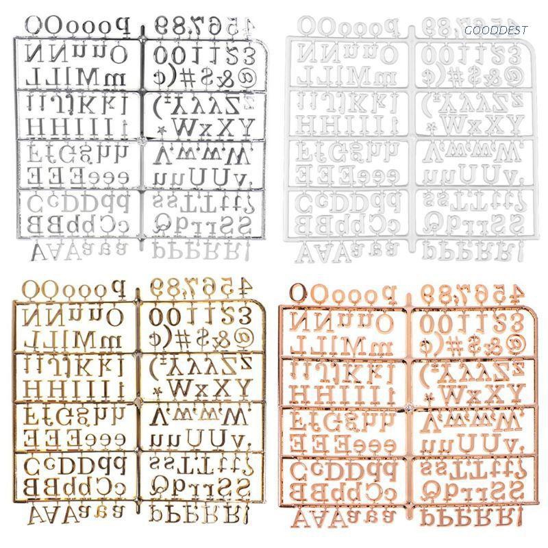 Goo set 1 Bộ 4 Bảng Nỉ Nhân Vật Chữ Cái Mạ Điện Thay Thế Được