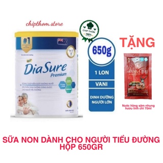 [CHÍNH HÃNG 650gr] Sữa DiaSure sữa non dành cho người tiểu đường hộp 650gr | Sữa Non Diasure | Sữa Tiểu Đường Diasure