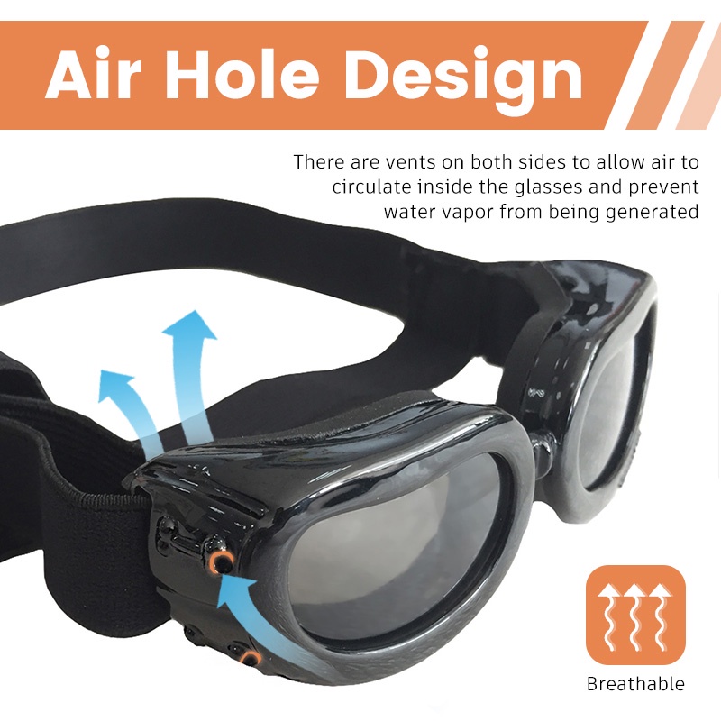 HamshMoc Kính Bảo Vệ Mắt Chống Gió Chống Sương Mù Chống Tia UV Dành Cho Thú Cưng