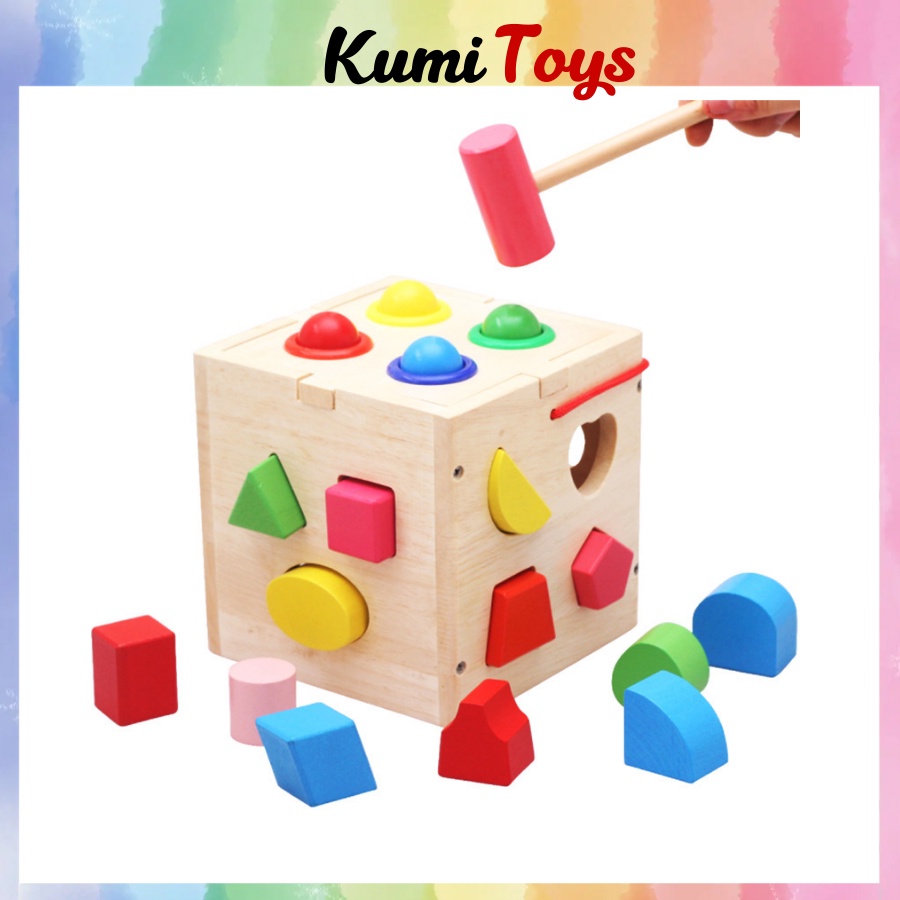 Bộ đập bóng kèm thả hình cho bé phát triển nhiều kỹ năng Kumi toys