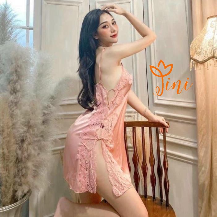 Đầm Ngủ Sexy Vải Satin Quảng Châu - Gợi Cảm Tôn Dáng