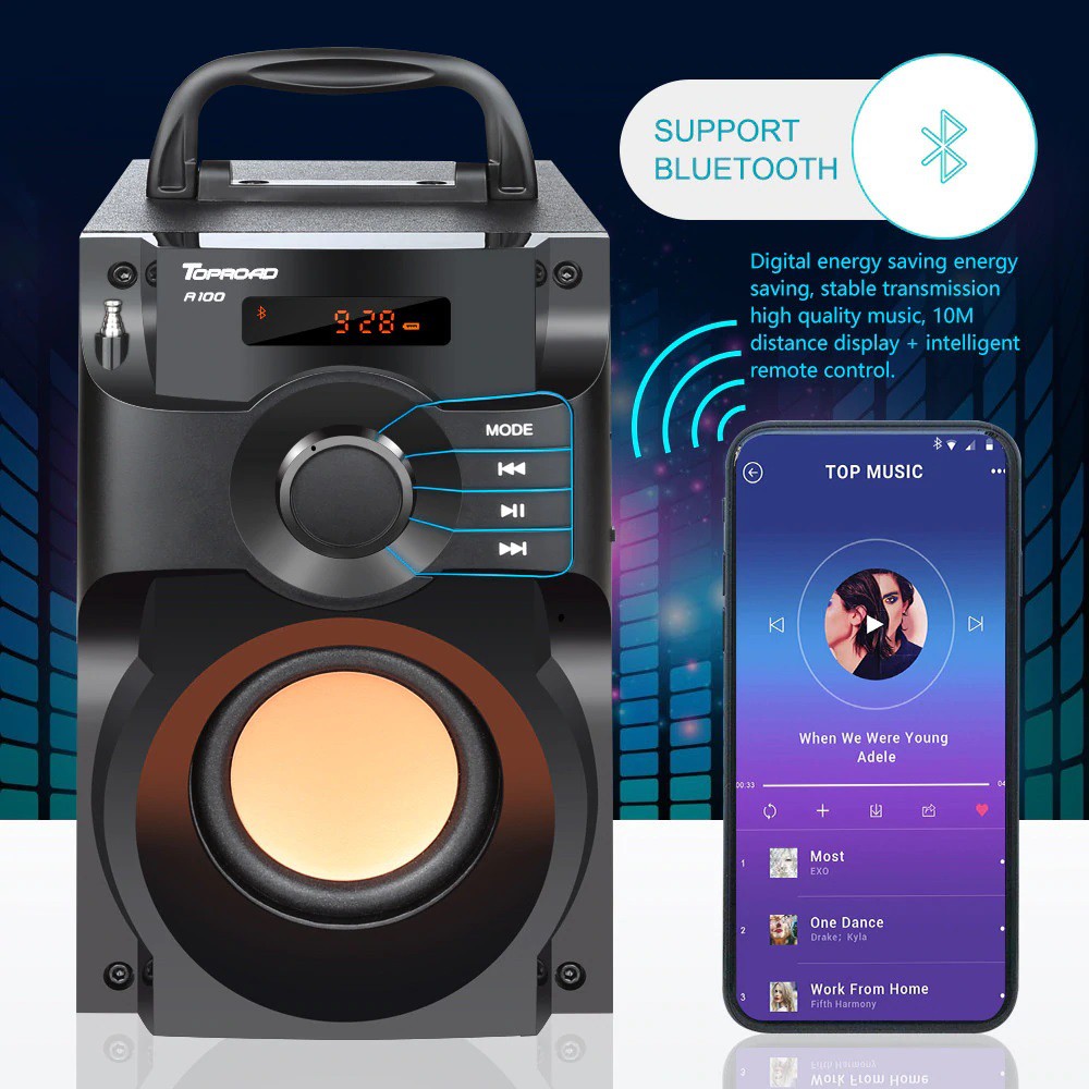 Loa bluetooth công suất lớn siêu trầm ️🎤 HAOYES RS  A100 ️🎵 âm thanh đỉnh nhất tầm giá ⚡ Hàng chính hãng