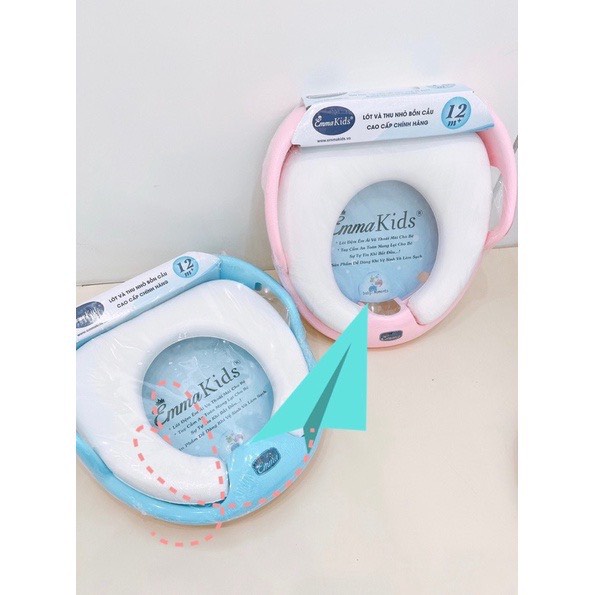 Bệ Thu Nhỏ Bồn Cầu EmmaKids Chính Hãng, Bệ Toilet, Lót Bồn Cầu Cho Bé Babibu - TNBC