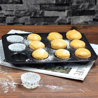 Khuôn cupcake 12 lỗ chống dính