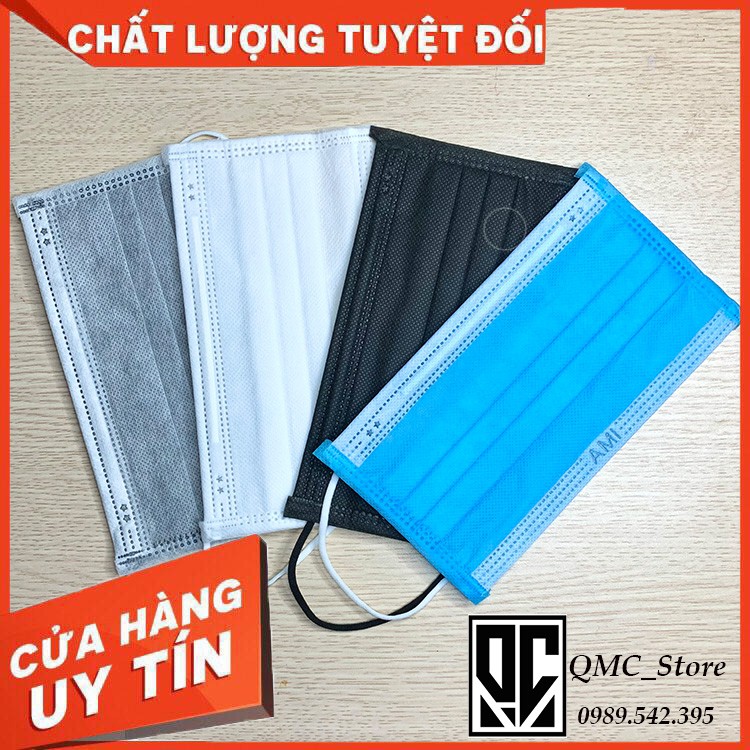 &lt; GIÁ SỐC &gt; Khẩu trang y tế 4 lớp , túi 10c, với 4 màu thời trang#QMC