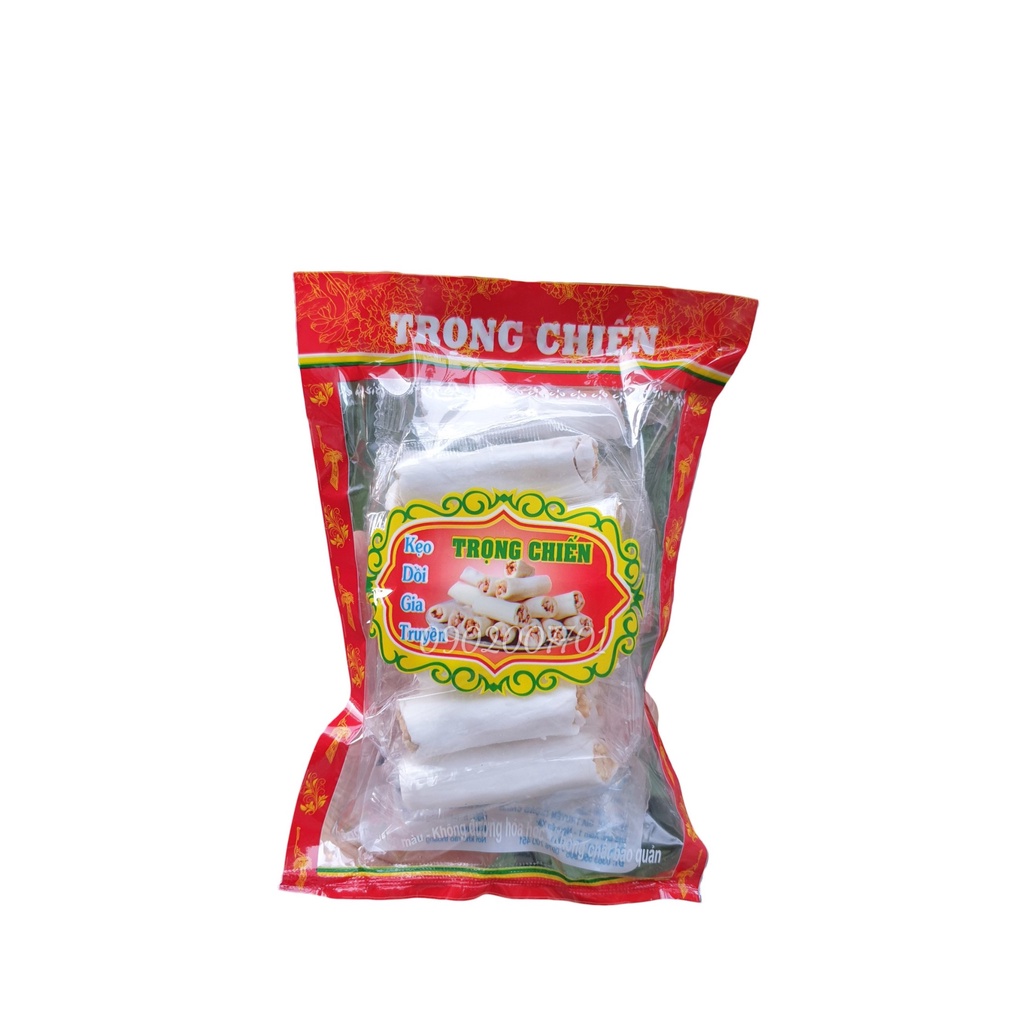 Kẹo dồi lạc vừng Trọng Chiến Đặc sản Thái Bình - Kẹo Kéo Giòn Ngon - Đồ ăn vặt