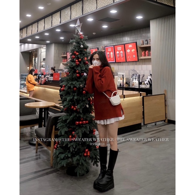 (Ảnh thật) Áo len đũa cổ lọ 5 màu trơn the.sweaterweather TSW | BigBuy360 - bigbuy360.vn