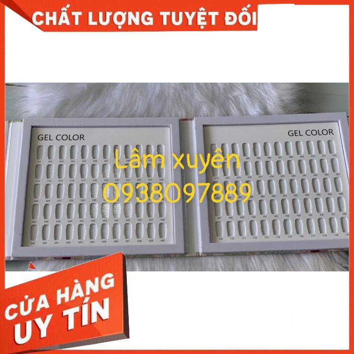 Sổ bảng màu móng mẫu❌FREESHIP❌làm màu sơn, có đánh số từ, trang trí màu sơn, sản phẩm của thợ nail chuyên nghiệp 120 màu