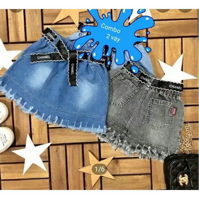 Chân váy bé gái 🌺 Vải Jean mềm cao cấp 🌺 Thoáng mát 🌺 Sale Giá Gốc