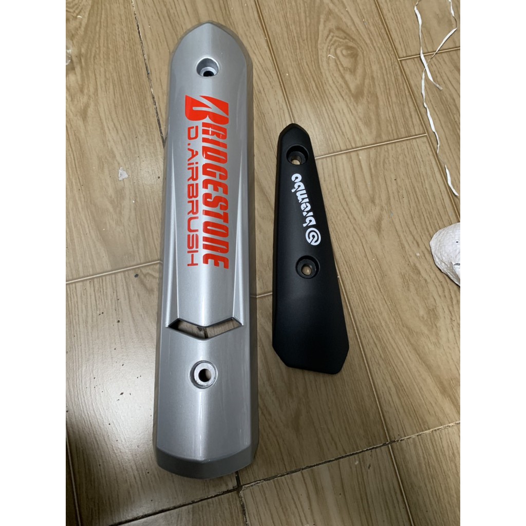 Ốp pô spark màu bạc tem sơn