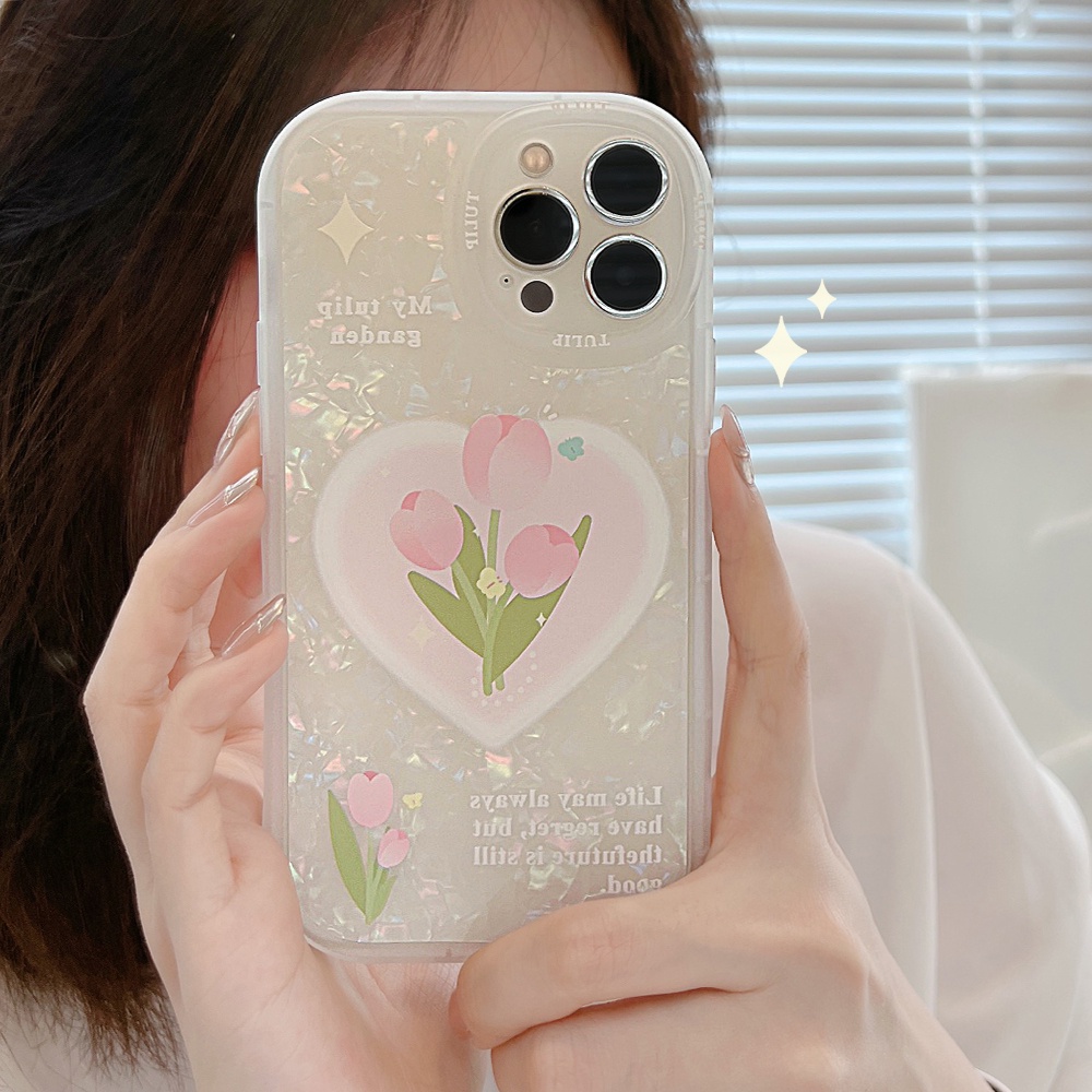 Ốp Điện Thoại TPU Mềm Chống Sốc Hình Hoa Cho iPhone 11 12 13 Pro max mini XS max xr 7 8 se2020 plus