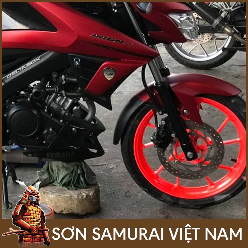 Màu Đỏ Huỳnh Quang Sơn Samurai - Combo Màu Đỏ 57 Sơn Xịt Samurai