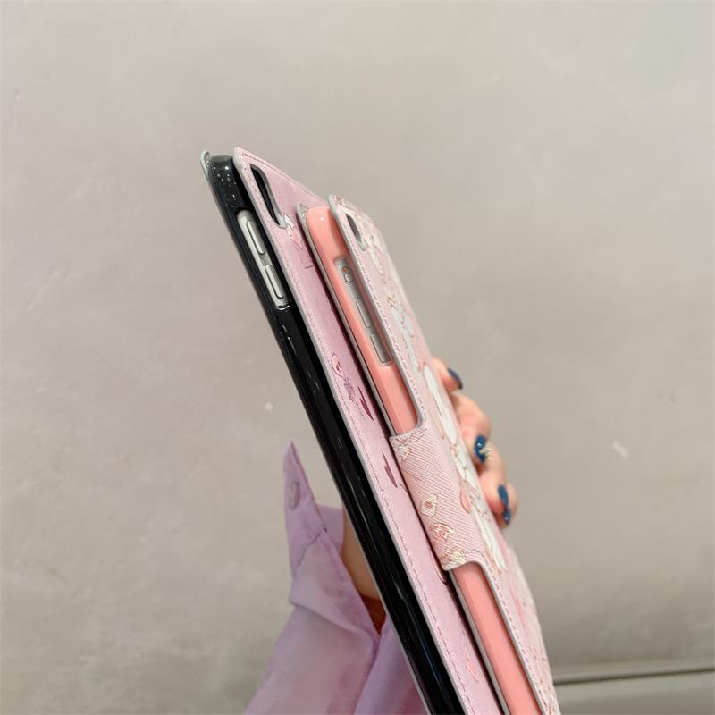 Ốp máy tính bảng họa tiết hoạt hình Melody Kuromi dễ thương cho IPAD MINI 1/2/3/4/5/6 IPAD 5/6/7/8 IPAD 10.2/10.5 INCH